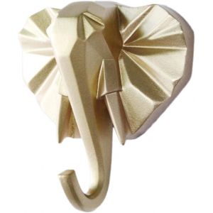 1 porte-manteau mural en forme d'animal, crochet mural sans perforation, porte-cl&eacute;s en forme de t&ecirc;te de cerf, organisateur mural pour la maison - Neuf