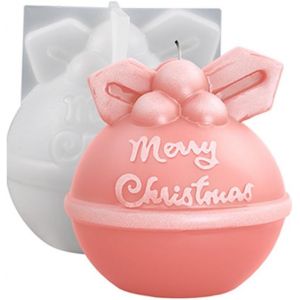 1 Pi&egrave;ce (Cloche de No&euml;l) 3D en Silicone Moule &agrave; Bougie - No&euml;l Cand - Neuf