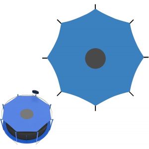 Bâche De Protection Solaire Pour Trampoline-Imperméable-Pour Jardin Et Terrasse.[B398] - Neuf