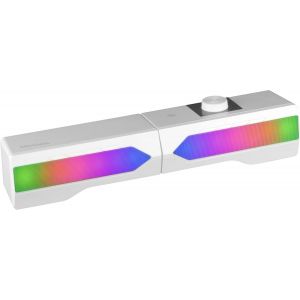 Mspulse, Haut-Parleur Bluetooth Portable 50W Rms, Ã¿Clairage Rgb, 2 Haut-Parleurs Actifs 93Mm + 2 Passifs Ultra-Bass, Mains Libres, Usb/Microsd/Aux/Fm, Poignée Et Sangle, Noir - Neuf