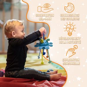 Montessori Sensory Pull Rope Toy for Babies 6 to 9 Months - Neuf