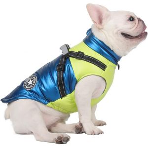 Chien Chat Manteaux Vestes Chiens Sous-Ventre Harnais Attach&eacute; Chaud Gilet Hiver R&eacute;fl&eacute;chissant Coton Tenue V&ecirc;tements S&eacute;curit&eacute; Imperm&eacute;able Animaux Pour Petits Moyens Grands Chiens - Neuf