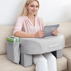 Ulteronixshop-Coussin de Lecture Velours - Coussin Ergonomique R&eacute;glable pour Bras/&Eacute;paules &iquest;&iquest;Pour Lit/Canap&eacute;/Bureau&iquest;&iquest;, Mousse M&eacute;moire Respirante, Portable avec Poign&eacute;e, Jeux/Travail/Lecture&iquest;/Tricoter, - Neuf