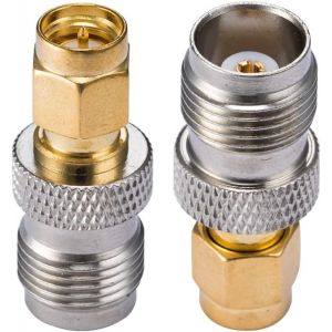 Adaptateur 4G Adaptateur SMA TNC Femelle vers SMA Mâle Convertisseur SMA TNC pour Routeur 2G 3G LTE Antenne CB Radio WiFi WiMax Téléphone Portable Instrumentation sans Fil 2 Pièces - Neuf