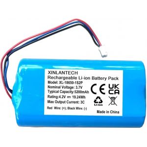 Replacement 3.7V 5200mAh Rechargeable Battery Ub18650-1s2p for AOSU C9E2CA11, D1 SE, DC8L, C8L P1 Lite, C9L SolarCam D1 Lite/D1 Classic, C6L WirelessCam Lite - Neuf