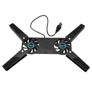 Coussin de refroidissement pour ordinateur portable,double ventilateur pour le refroidissement d'ordinateur portable,coussin de refroidissement pour ordinateur portable pliable usb,ventilateur d'ordin - Neuf