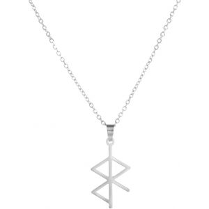 Collier Amulette Scandinave Scandinave Rune Pour L'amour Et La Paix Viking Runes Acier Inoxydable Bijoux Cadeaux Pendentif Collier Pour Femmes Filles.[Y815] - Neuf