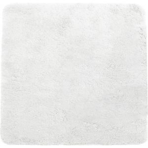 KAL-Tapis De Bain 50 X 50 Cm - Lavable - Antidérapant - En Microfibre Douce - Carré - Blanc - Neuf