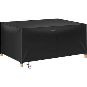 Housse Salon De Jardin, 420d Oxford Tissu Housse De Protection Table De Jardin, Imperméable, Coupe-Vent, Résistante Aux Uv, Bâche De Protection Pour Tables De Jardin Et Meubles (242 X 162 X 100 Cm) - Neuf