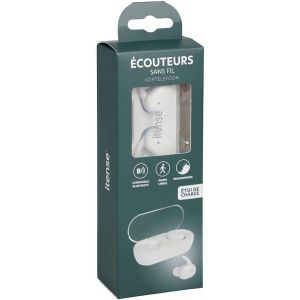 AYU-itense - Ecouteurs Intra-Auriculaires Bluetooth - Ecouteurs sans Fil - Etui de Charge intégré: 300 mAh - Batterie Rechargeable: 50mAh - Livré avec câble de Chargement: 30 cm - Portée Efficace: 10 - Neuf