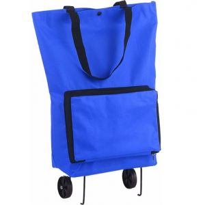 Sac de courses à roulettes, sac à roulettes pliable et réutilisable, sac de voyage pliable - Neuf