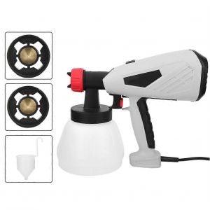 Pistolet pulvérisateur électrique 1300 ml amovible avec pot en plastique, buse 1,0 mm/1,8 mm - Neuf