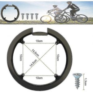 Protecteur De Chaîne De Vélo,Housse De Chaîne De Vélo Avec 4 Vis Protecteur De Manivelle De Vélo En Plastique Protecteur De Chaîne De Vtt Housse De Protecteur De Manivelle Pour Vélo 42t Et 44t Ysl - Neuf
