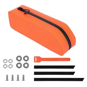 Toptubebicycle Bag, Sac Triangulaire Pour Vtt, Sac De Rangement Etanche Pour Tube De Velo, Orange - Neuf