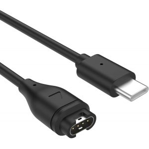 Chargeur De Montre Compatible Avec Garmin Fenix 7x Pro/7x/7s Pro/7s/7 Pro/7/6s/6x/6/5s/5x Plus/5x/5 Plus/5/Forerunner 645, Socle De Charge De Remplacement Avec C&acirc;ble Usb-C De 3,3 Pieds/1 M, Noir - Neuf