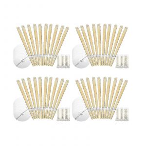 40 Pack De Bougies D'oreille En Cire D'abeille Enl&egrave;vement De Cire, Bougies De C&eacute;rumen Naturelles De 9 Pouces Pour L&iquest;&Eacute;limination De La Cire De Mirage Auriculaire, Bougies De Bougie D'oreille Pour Le Ne - Neuf