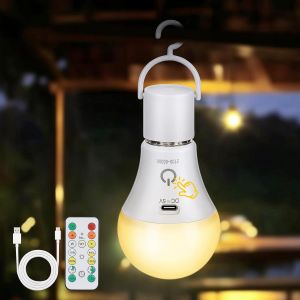 Kalanka-Ampoule Rechargeable Avec Telecommande - Ampoule Sans Electricite Fil 3 Couleur Dimmable - Usb 7w E27 Tactile Batterie - Neuf