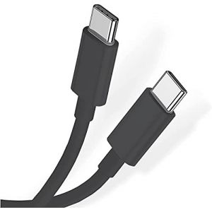 CHECARZHN--NO1-Câble De Charge Rapide Usb-C Vers Usb-C 60W 20V / 3A Usb C Vers Usb C Compatible Avec Huawei Matebook 13/14, Huawei Matebook X, Huawei Matebook E, Huawei Mate X2, Mate40E (2M / Noir) - Neuf