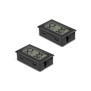 Kal-Mini Testeur D¿Humidité De Température D¿Hygromètre Numérique De Thermomètre D¿Affichage À Cristaux Liquides Pour Réfrigérateur D¿Intérieur (2pcs) - Neuf