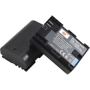 2pcs LP-E6 Li-ION Batterie compatibles avec Canon EOS 5D Mark II, EOS 5D Mark III, 7D MarkII, 7D MarkIII, EOS 5DS, EOS 6D, EOS 7D, EOS 60D, EOS 60Da, EOS 70D - Neuf