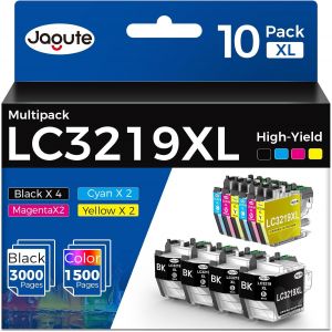 10 Pack Lc3219 Xl Cartouche D&iquest;Encre Compatible Avec Brother Lc3219Xl Lc3217 Cartouche Pour Brother Mfc-J5335Dw Mfc-J5330Dw Mfc-J6530Dw J6930Dw Mfc-J6935Dw Mfc-J5730Dw Mfc-J5930Dw (4Bk/2C/2M/2Y) - Neuf