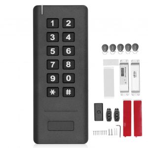 Kit de systeme de controle d'acces RFID 125 kHz, telecommande sans fil intelligente, deverrouillage par mot de passe et carte d'identite - Neuf