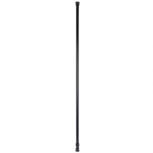 Tringles De Tringle De Tringle De Tringle À Rideau Télescopique À Tension À Ressort,70120cm,Noir - Neuf