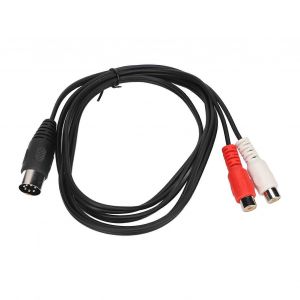 Câble DIN 7PIN mâle vers 2RCA femelle Câble adaptateur de son en fil de cuivre pur 4,9 pieds - Neuf