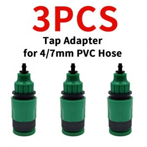 WUJIE 5-100m tuyau d'arrosage de jardin 4/7mm PVC Micro tuyau d'irrigation goutte à goutte tube d'irrigation arroseur 1/4 ''pelouse balcon serre -B-3PCS-1/4 - Neuf