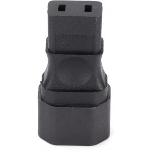 Adaptateur Secteur IEC 320 C14 M&acirc;le vers IEC 320 C9 Femelle,Prise de Conversion Longue Dur&eacute;e pour Ordinateurs Portables,T&eacute;l&eacute;phones Portables,Chargeurs USB,Sortie CA 6A 250V - Neuf