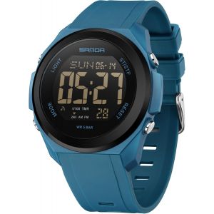 Montre De Sport Numérique Pour Homme-Montre Militaire Étanche-Grand Cadran-Style Décontracté Et Lumineux-Chronomètre.[J442] - Neuf