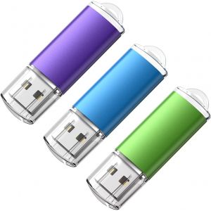 TRAHOO-Cle USB 16 Go Lot 3 Clé USB Grande Capacité Cle USB 2.0 Pas Cher Flash Drive Porte Clé Stockage Disque Mémoire Stick pour Windows, PC, Ipad, Enregistreur, Linux - Neuf
