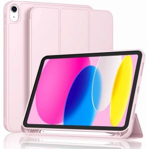Housse universelle tablette tactile,Avec porte-crayon Funda pour IPad 10th génération 10.2 étui pour tablette magnétique,rose - Neuf