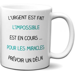 Eryi-Tasse-Mug Collègue - Pour Les Miracles- Idée Cadeau Entreprise Travail Nouveau Job - Neuf