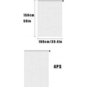ASFASFq-4 pièces Filet de Protection Contre Les Insectes,100 * 150cm Filet de Protection Contre Insectes,Filet Anti Insecte,avec Cordon de Serrage pour protéger Les Fleurs, légumes, Arbres fruitiers, - Neuf