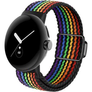 Google Pixel Watch 2 Strap And Pixel Watch1 Magnetic Nylon Strap Elastic Adjustable Sport Strap For Google Watch - Neuf