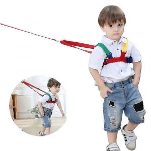 S&eacute;curit&eacute; Laisse Anti-Perte B&eacute;b&eacute; S&eacute;curit&eacute; Harnais De Marche Enfant Tout-Petit Enfant Corde Laisse Marche Ceinture &Agrave; Main Bleu- Aespa - Neuf
