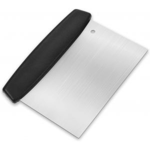 KAL-Grattoir De Rechange En Acier Inoxydable Pour Gril À Dessus Plat -Accessoire De Nettoyage De Barbecue -16,5 Cm -Avec Poignée En Abs - Neuf