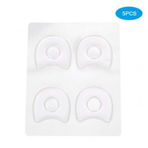 Lot De 5 Coussinets De Talon Transparents En Gel Antiderapants Pour Soulager La Douleur - Neuf