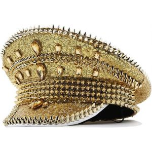 Les Femmes De Mariage En Argent Paillettes De Diamant Chapeau Uncrackled De Canard De La Langue De La Photographie Chapeau De Carnaval De La Partie Plane De La Plaque De Chapeau Ch - Neuf