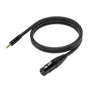 Câble microphone XLR 3,5 mm vers femelle (1,5 m,1 pièce) - Neuf