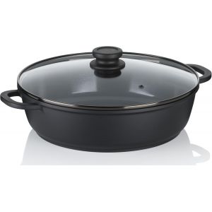 Subzonal-Mijoteuse 32 Cm Bord Haut Atura, Po&ecirc;le &Agrave; Servir &Agrave; Induction Avec Couvercle 5 L, Fonte D'aluminium &Agrave; Rev&ecirc;tement C&eacute;ramique, Po&ecirc;le &Agrave; Paella, Sans Pfas - Neuf