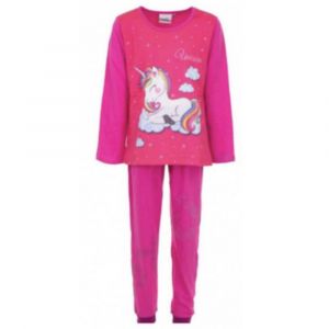 Pyjama Licorne Fille Coton Rose Et Fuschia - Coton - Taille 4 Au 8 Ans (Taille 8 Ans,Couleur Fushia) - Neuf