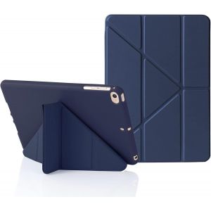 ELVORIX-MuyDoux Coque Origami pour iPad Mini 5 4 3 2 1, Housse &Eacute;tui iPad Mini 7,9 Pouces, 5 en 1 Multiples Angles de Vue, &Eacute;tui Finition Soyeuse et Dos Souple Antichoc Flexible, Auto Veille/R&eacute;veil, Bl - Neuf