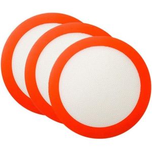 Ayuhr-Lot De 3 Tapis De Cuisson Ronds En Silicone De 22,9 Cm,Moule À Gâteau,Feuille De Cuisson En Silicone Antiadhésive,Réutilisables Et Résistantes À La Chaleur Pour Cookies,Macarons,Pain Et Pâtisse - Neuf