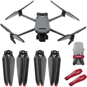 SANSH-Mavic 3 Pro Hélice en Fibre de Carbone, d'hélices de Rechange Faible Bruit Pliable Pales d'hélice avec Stabilisateur d'hélice pour DJI Mavic 3/Mavic 3 Pro/Classic/Cine Accessoires (2 Paires) - Neuf