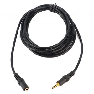 Cable audio 3,5 mm male vers femelle, rallonge aUX de 3 m, avec alimentations audio de haute qualite - Neuf