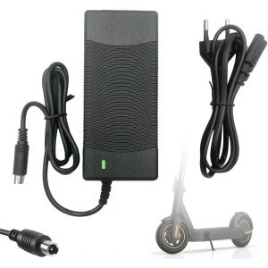 Kalanka-Chargeur De Trotinette Electrique Pour Xiaomi M365, Chargeur Trottinette Xiaomi Avec Indicateur De Charge Led, Prise Standard Europ&eacute;enne, Pr&eacute;venir Les Surtensions Et Les Surcharges - Neuf