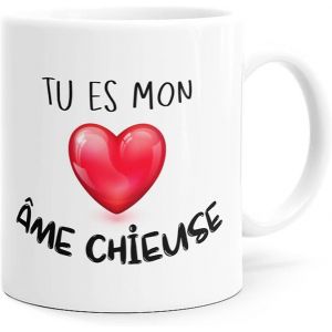 Eryi-Mug Humour Ame Chieuse Tasse Message Drôle Amour Amitié. Idée Cadeau Original Pour Amie Couple Amoureux Collègue S?ur Femme Fiancée Copine Pour Anniversaire St Valentin Noël. - Neuf