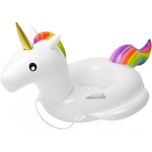 Siège De Piscine Gonflable Licorne Pour Bébé, Bouée Flottante Pour Enfants De 1 À 6 Ans - Neuf